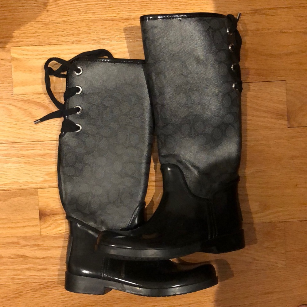 Woman’s coach rain boots